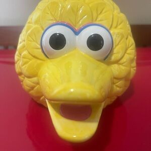 Vintage 1994 Big Bird Head Ceramic Coin Bank Sesame Street Jim Henson NO BOX